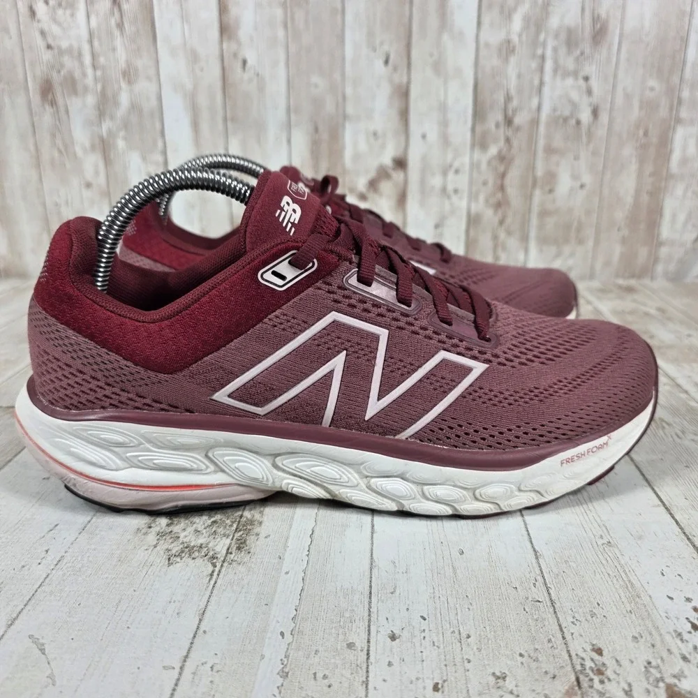 New Balance Fresh Foam X 860v14 Womens 9.5 Burgundy Stability Running W86014F